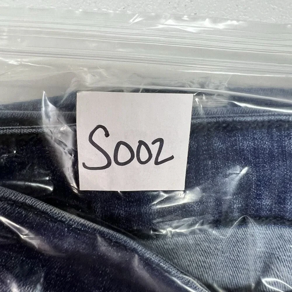 Judy Blue 7‎ / 28 Skinny Fit Capri Jeans Mid Rise Distressed Stretch Denim Blue